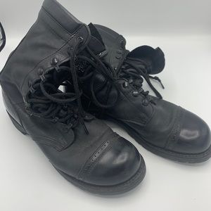 Corcoran 10" Black Leather Boots 1525 Military 8.5